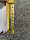 50mm 100mm গ্লাস বাইমেটালিক থার্মোমিটার গেজ অ্যালুমিনিয়াম বডি গোল্ডেন প্লেটেড V আকৃতি