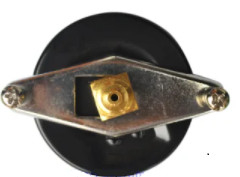 ISO9001 প্যানেল মাউন্ট স্ট্যান্ডার্ড প্রেসার গেজ পায়ের পাতার মোজাবিশেষ সংযোগ জল পরীক্ষা সঙ্গে